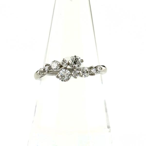 メレダイヤ デザインリング プラチナ 指輪 リング 15.5号 Pt900