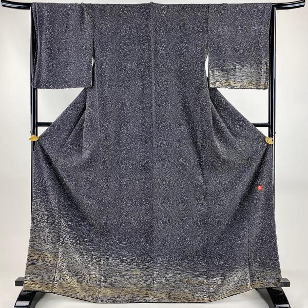 付下げ 身丈167cm 裄丈65cm M 袷 花井幸子 落款あり 水面 大小あられ