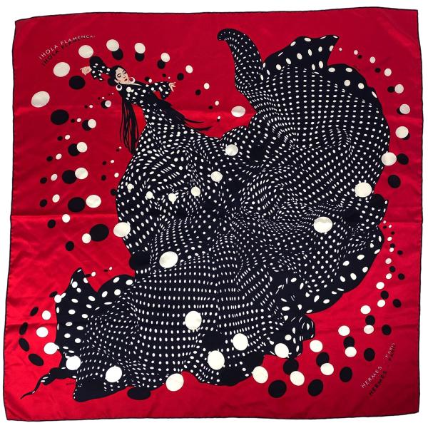 HERMES（エルメス） カレ 90 i HOLA FLAMENCA! オラ・フラメンカ