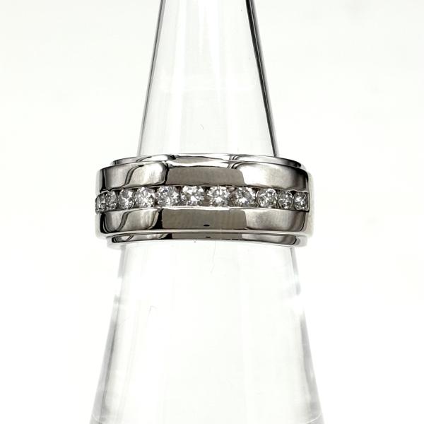 ◇最終価格◇プラチナ✳︎メレダイヤリング✴︎15石✴︎美品 メレダイヤ デザインリング プラチナ 指輪 リング 13号 Pt900