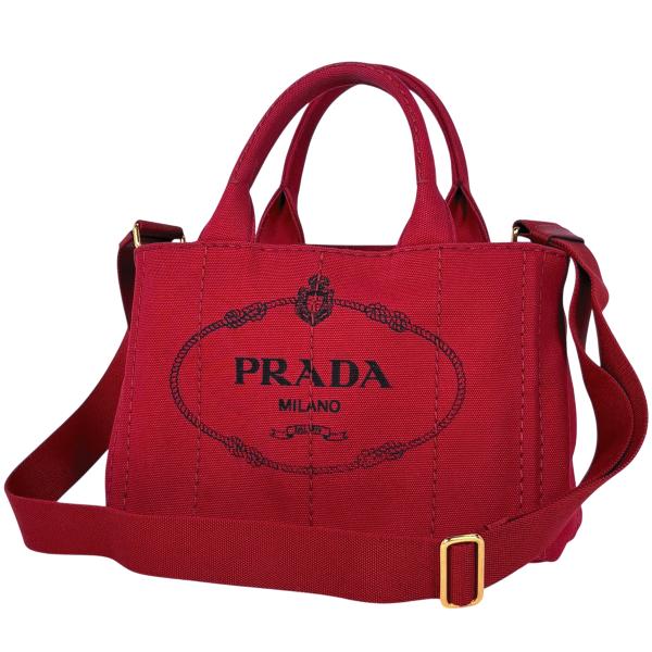 PRADA プラダ カナパ ハンドバッグ ショルダーバッグ レッド 14060 レディース【中古】 z4799 PRADA（プラダ） カナパ トート 2WAY ショルダーバッグ ハンドバッグ