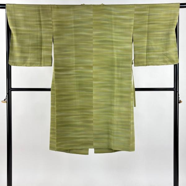 美品 道中着 身丈113cm 裄丈65cm M 斉藤三才 和装コート 落款あり 霞