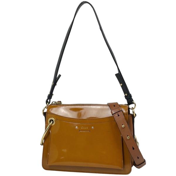 Chloe（クロエ） ロゴ ショルダーバッグ エナメル 斜め掛け ショルダー