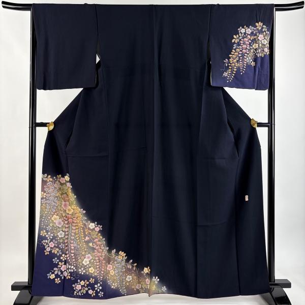 付下げ 身丈162.5cm 裄丈66.5cm M 袷 翠山工房 やまと 落款あり 草花