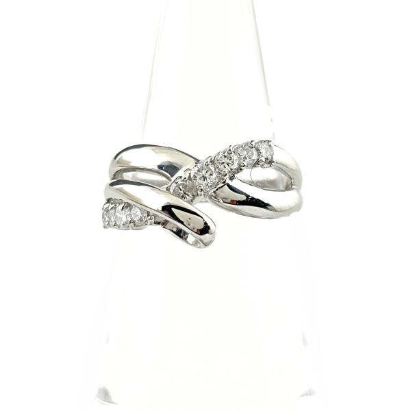 ベジタリアン様　ダイヤ リング Pt900 プラチナ ダイヤモンド 一粒 メレ メレダイヤ デザインリング プラチナ 指輪 リング 12号 Pt900