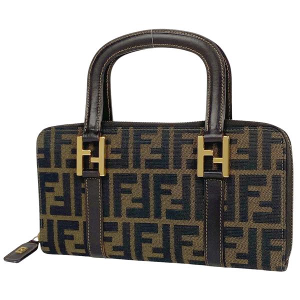 フェンディ 財布美品  ズッカ柄 26347 FENDI（フェンディ） 【ジャンク品】フェンディ ズッカ柄 ハンドバッグ