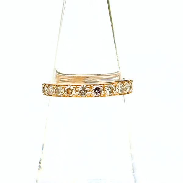 k18 メレダイヤリング5号 メレダイヤ デザインリング PG ピンクゴールド 指輪 リング 13.5号 K18