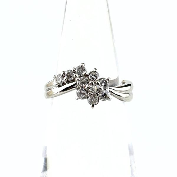 メレダイヤ デザインリング プラチナ 指輪 リング 10号 Pt900