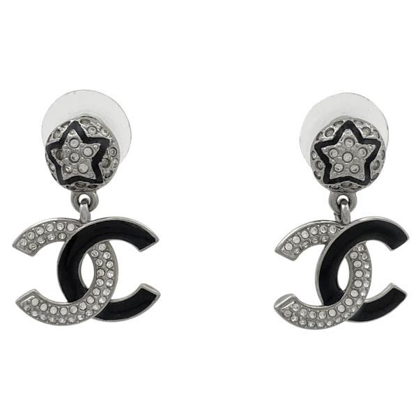 CHANEL（シャネル） ココマーク ラインストーン ピアス スイング