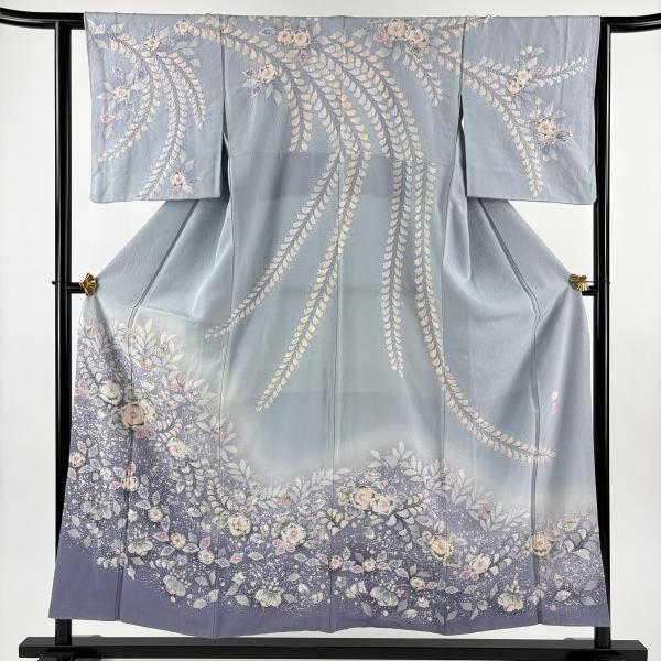 翠山工房■着物辻が花 身丈154cm裄丈66cm　落款入り やまとの名品Pa25 訪問着 身丈154cm 裄丈62.5cm S 袷 翠山工房 落款あり 辻が花 染め分け