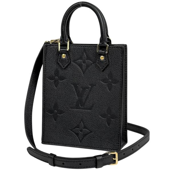 ルイヴィトン M81417 ショルダーバッグ ブラック  LOUIS VUITTON プティット・サックプラ モノグラム ルイヴィトンプティット サックプラ 2WAYバッグ 14145 ノワール