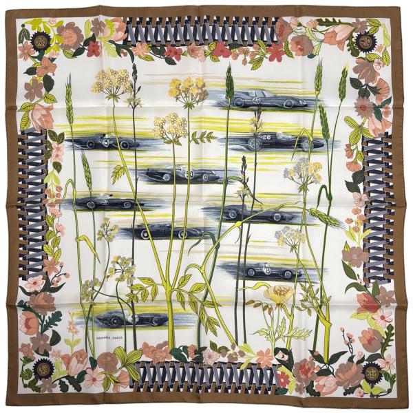 HERMES LES BOLIDES RACE CARS　エルメス　カレ90 HERMES（エルメス） カレ 90 LES BOLIDES RACE CARS レースカー