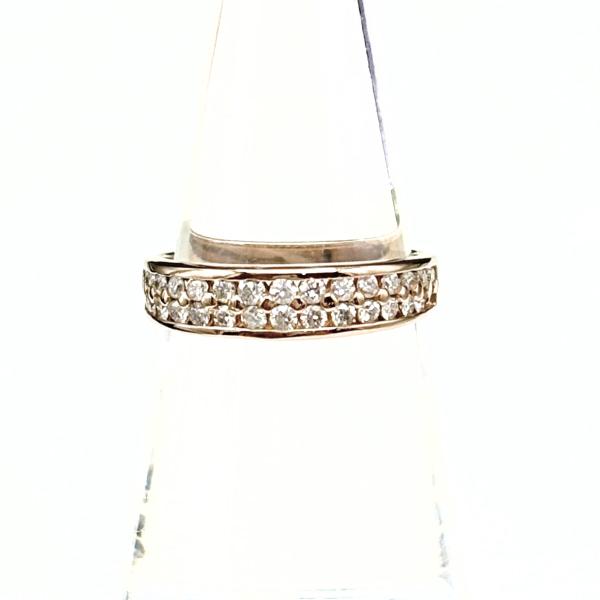 k18 メレダイヤリング5号 メレダイヤ デザインリング PG ピンクゴールド 指輪 リング 13.5号 K18