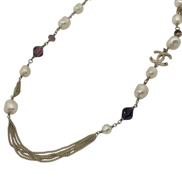 CHANEL（シャネル） ココマーク フェイクパール ネックレス ロング 2連