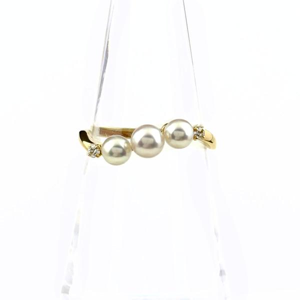 MIKIMOTO（ミキモト） パール デザインリング YG イエローゴールド