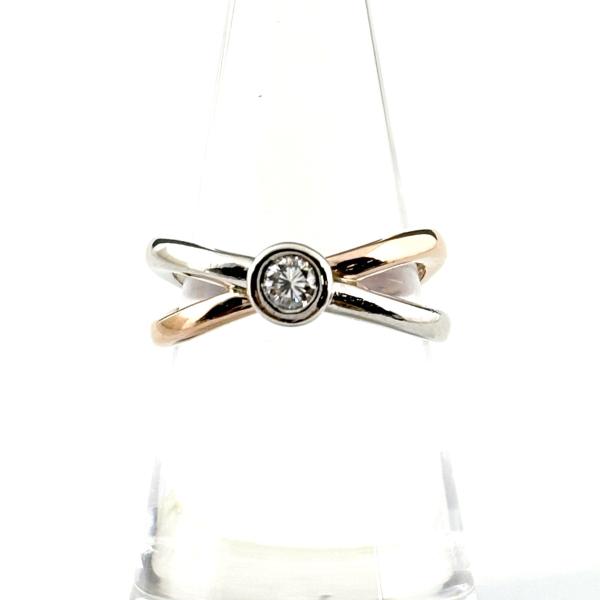 【VENDOME AOYAMA】Pt900 リング ８号 VENDOME AOYAMA（ヴァンドーム青山） ダイヤ 0.16ct Pt900 プリンセス