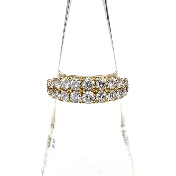 メレダイヤ デザインリング YG イエローゴールド 指輪 リング 13号 K18