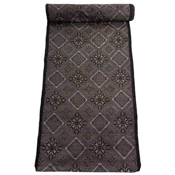 反物 逸品 大島紬 証紙 龍郷柄 焦茶色 正絹 中古 : リユースセレクト