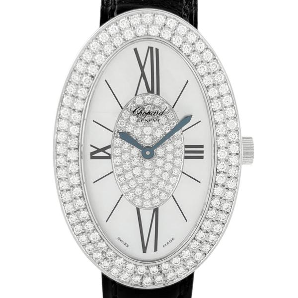 【在庫一掃】 ショパール オーバル 13/7098/8-20 クォーツ レディース 【中古】 Chopard - ショパール オーバル 13/7098/8-20 クォーツ レディース