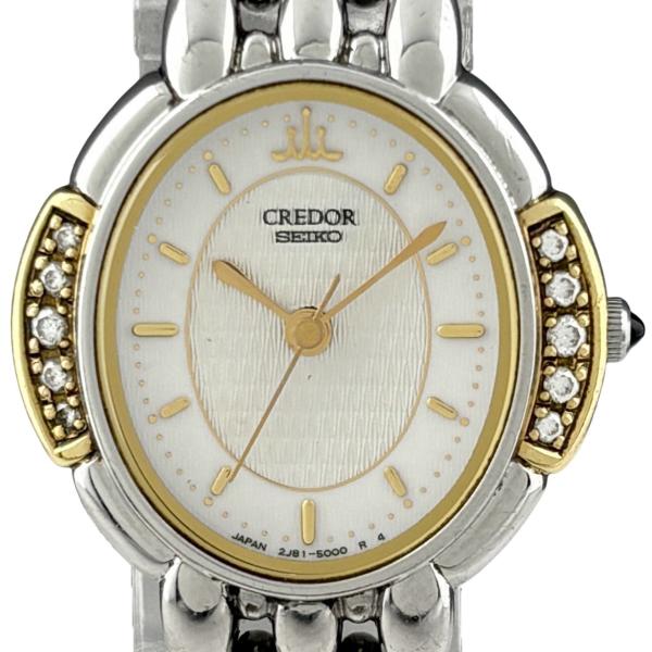 SEIKO（セイコー） クレドール 2J81-5000 腕時計 SS YG ダイヤモンド