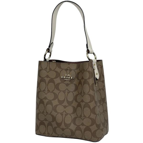 美品 正規品 コーチ COACH ハンドバッグ ベージュ シグネチャー PVC COACH（コーチ） シグネチャー ハンドバッグ 手提げ ハンドバッグ