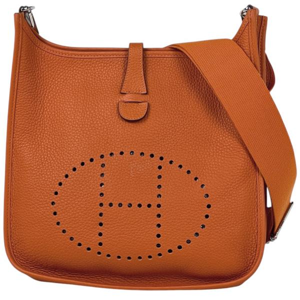 HERMES エブリン ゴールド 金 レザースニーカー Hロゴ パンチング HERMES（エルメス） エヴリン 3 PM パンチング Hロゴ ショルダーバッグ
