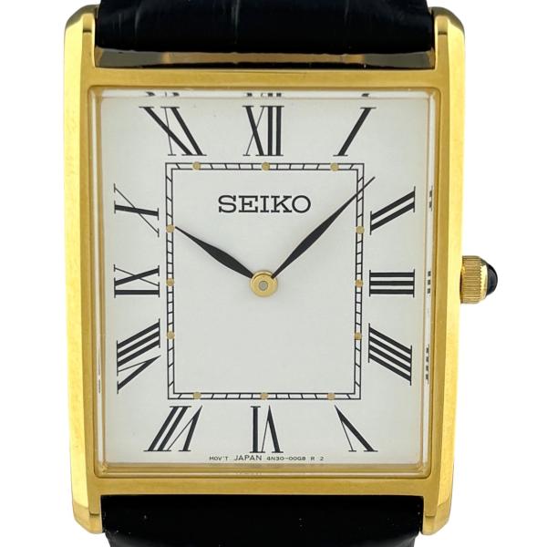 SEIKO（セイコー） エッセンシャルズ 4N30-00G0 腕時計 SS GP レザー