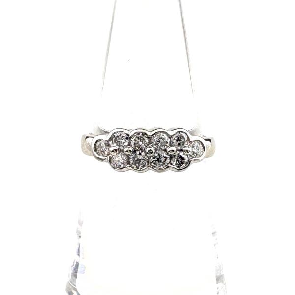 メレダイヤ デザインリング プラチナ 指輪 リング 10号 Pt900