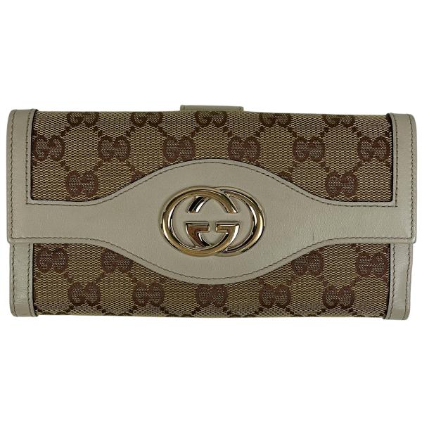 GUCCI（グッチ） GUCCI GG柄 二つ折り 長財布 札入れ 小銭入れ