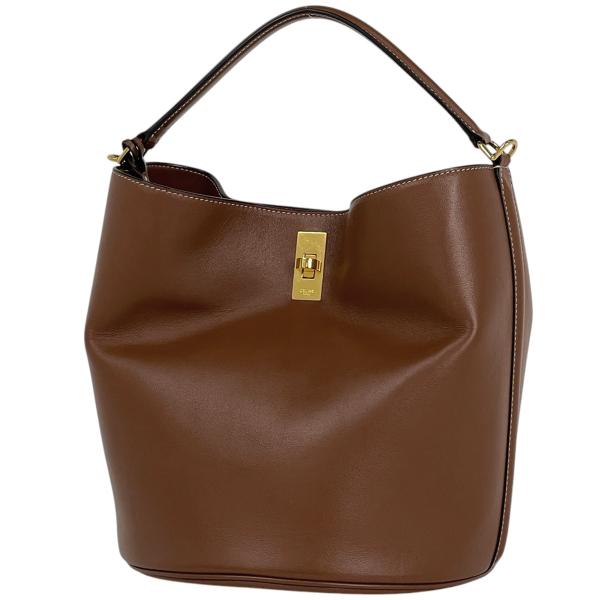 CELINE バケツ型スエードショルダー 大容量！使いやすいバケツ型 CELINE ミディアム ルイーズ バッグ