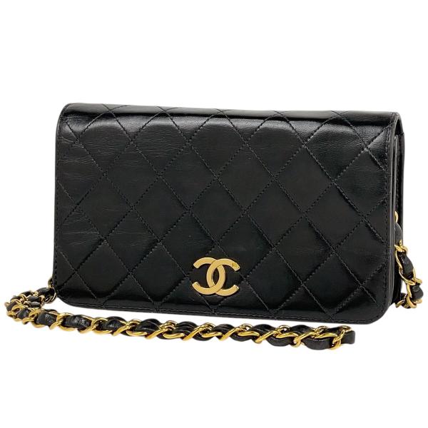 美品 CHANEL シャネル ココマーク マトラッセ レザー プッシュロック チェーン ショルダー バッグ レディース 鞄 かばん ブラック 黒 a7988 CHANEL - 美品 CHANEL シャネル ココマーク マトラッセ レザー