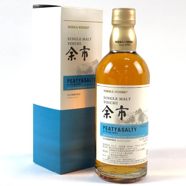 NIKKA WHISKY 余市　ピーティ&ソルティ　未開栓　箱付き 未開栓・箱付】NIKKA WHISKY余市 ピーティ＆ソルティ 500ml NIKKA 余市