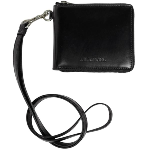 バレンシアガ　スモールシンプソンズストラップウォレット BALENCIAGA - バレンシアガ スモールシンプソンズストラップウォレット