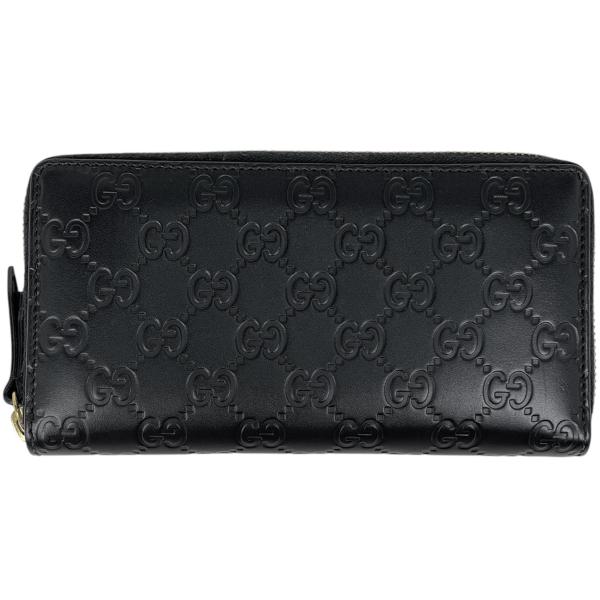 GUCCI（グッチ） グッチシマ ラウンドファスナー 長財布 GG柄 長財布