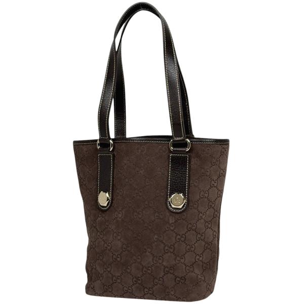 Gucci ブラウン スエード トートバッグ GUCCI（グッチ） GUCCI GG柄 トートバッグ ハンドバッグ トートバッグ