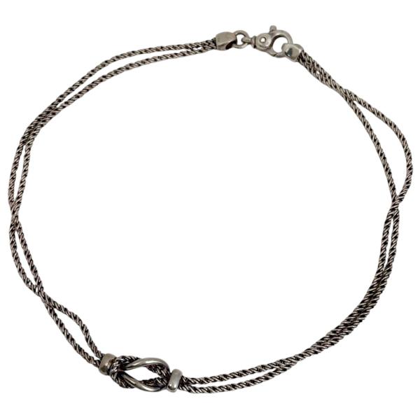 TIFFANY&Co.（ティファニー） ダブルロープ ネックレス センターノット