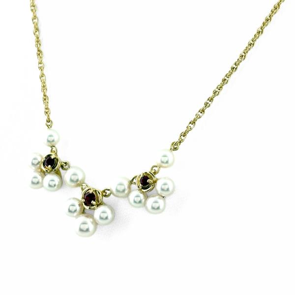MIKIMOTO（ミキモト） ルビー デザインネックレス YG イエローゴールド