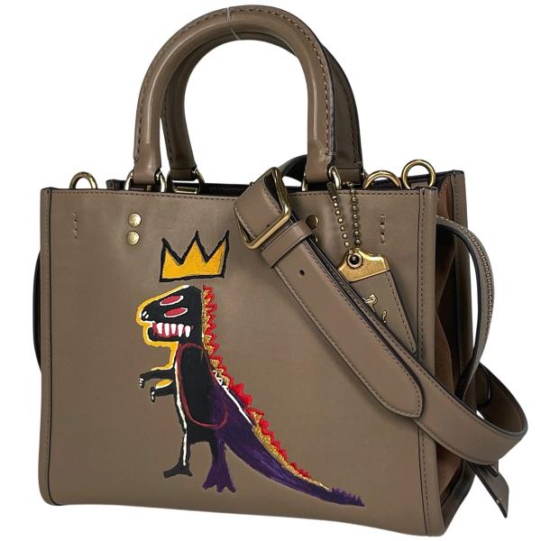 COACH（コーチ） ロゴ ハンドバッグ ジャン ミシェル バスキア 3WAY