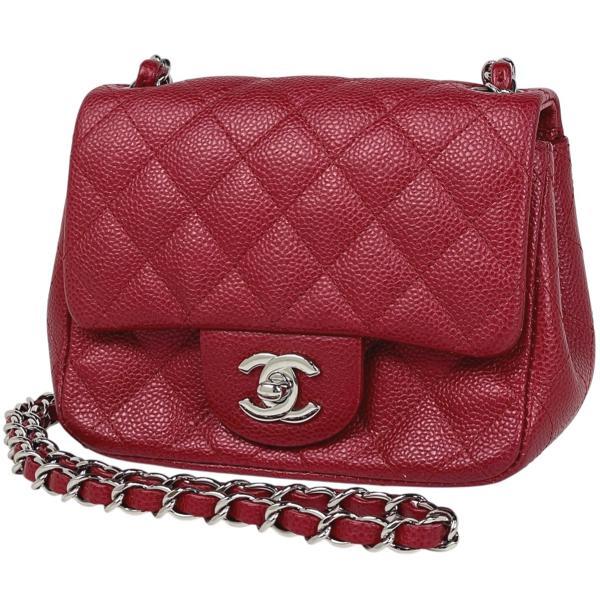 シャネル CHANEL ショルダーバッグ マトラッセ  ココマーク シングルフラップ ダブルチェーン レッド 楽天市場】CHANEL シャネル シングルフラップ ダブルチェーンバッグ