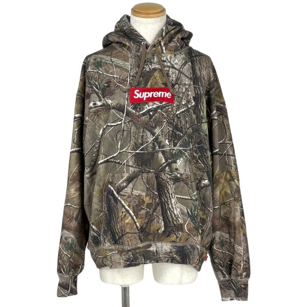 Supreme（シュプリーム） ボックスロゴ スウェット パーカー 総柄 プル