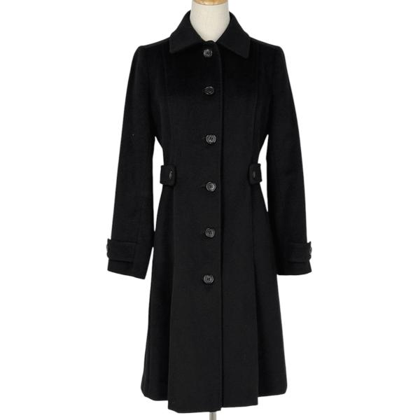 【美品大きいサイズ】バーバリーロンドン ステンカラーコート カシミヤ　アンゴラ BURBERRY（バーバリー） アンゴラ コート ロング ステンカラー コート