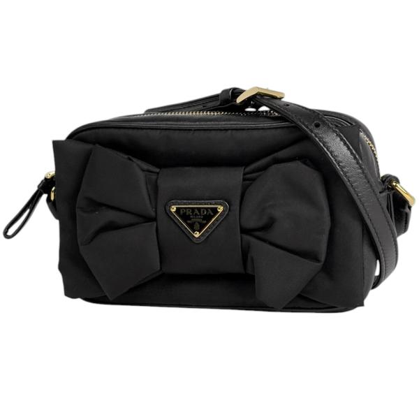PRADA（プラダ） ロゴプレート ショルダーバッグ リボン ショルダー
