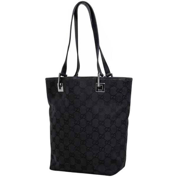 GUCCI（グッチ） GUCCI GG柄 トートバッグ GGキャンバス ブラック
