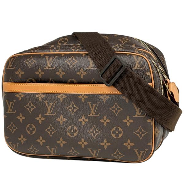 【6ca0997】ルイヴィトン ショルダーバッグ モノグラム リポーターPM M45254 ブラウン【中古】レディース LOUIS VUITTON（ルイ・ヴィトン） リポーターPM 斜め掛け ショルダー