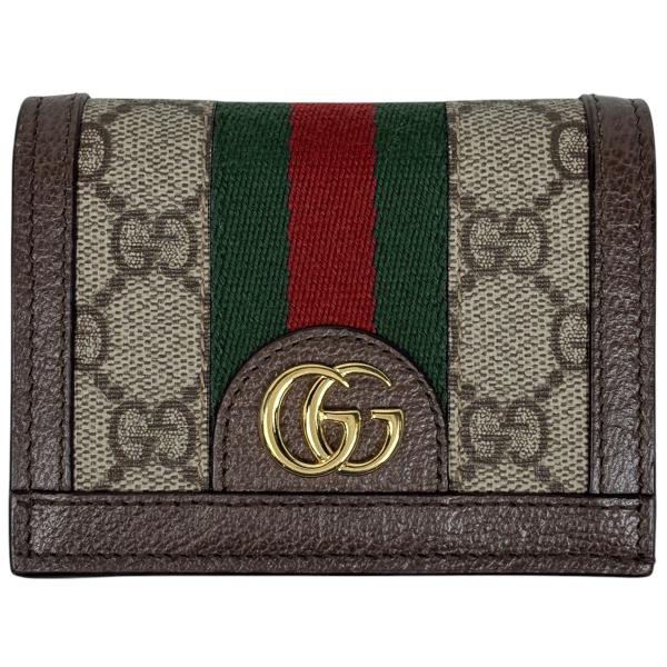 GUCCI オフィディア GG 二つ折財布 シェリーライン ダブルG コンパクト GUCCI（グッチ） オフィディア GG スモールウォレット ダブルG ウェブ