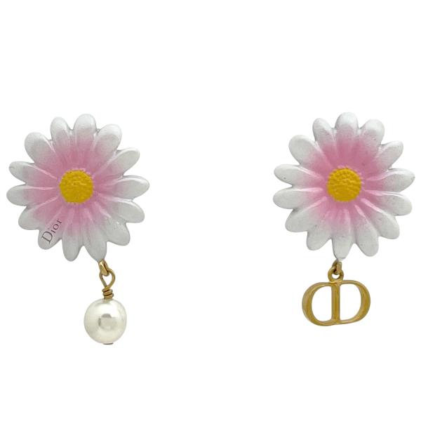 Christian Dior（クリスチャン・ディオール） ロゴ ピアス GP ゴールド