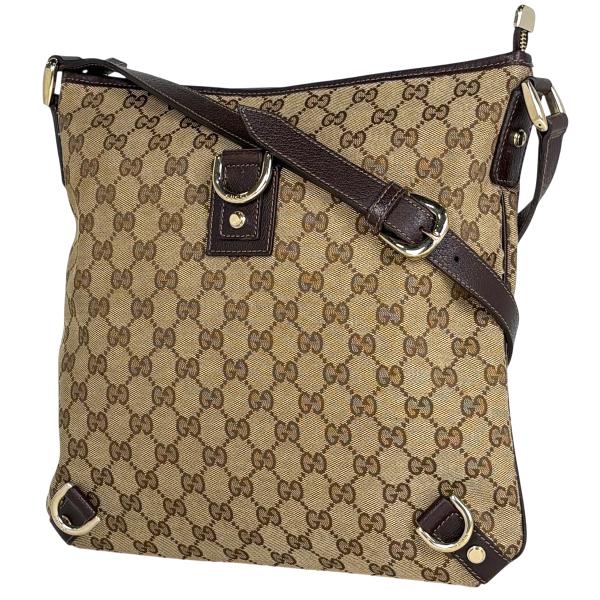 GUCCI（グッチ） GUCCI GG柄 ショルダーバッグ GGキャンバス ブラウン