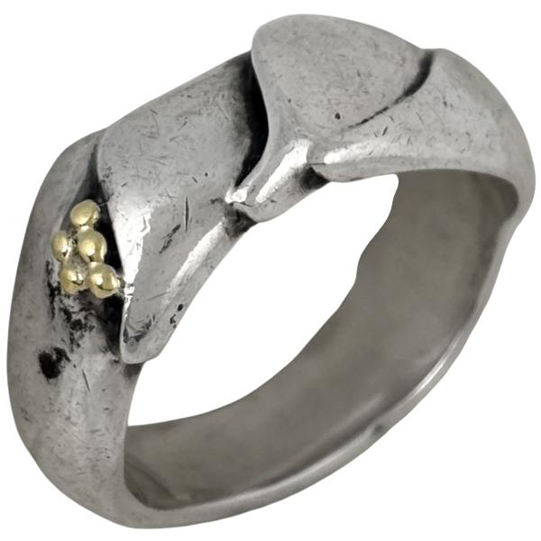 ビンテージ品　 GENSEN 925S 十字形シルバーリング ジョージジェンセン Georg Jensen ヴィンテージ リング 指輪 14号