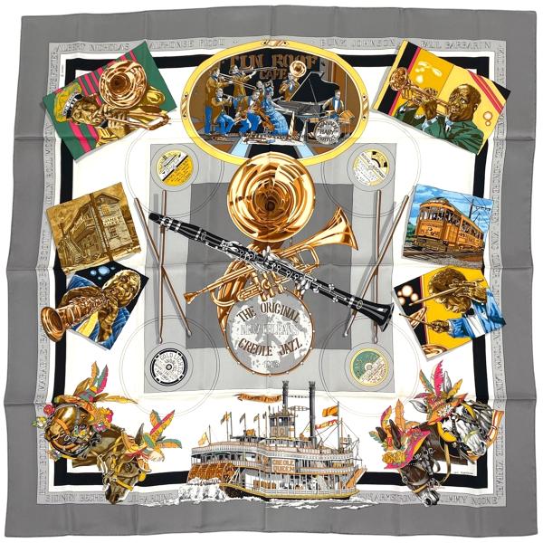 HERMES（エルメス） カレ90 THE ORIGINAL NEW ORLEANS CREOLE JAZZ