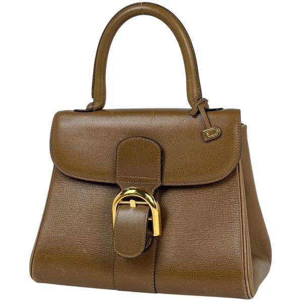 DELVAUX（デルヴォー） ブリヨンPM ハンドバッグ レザー ブラウン
